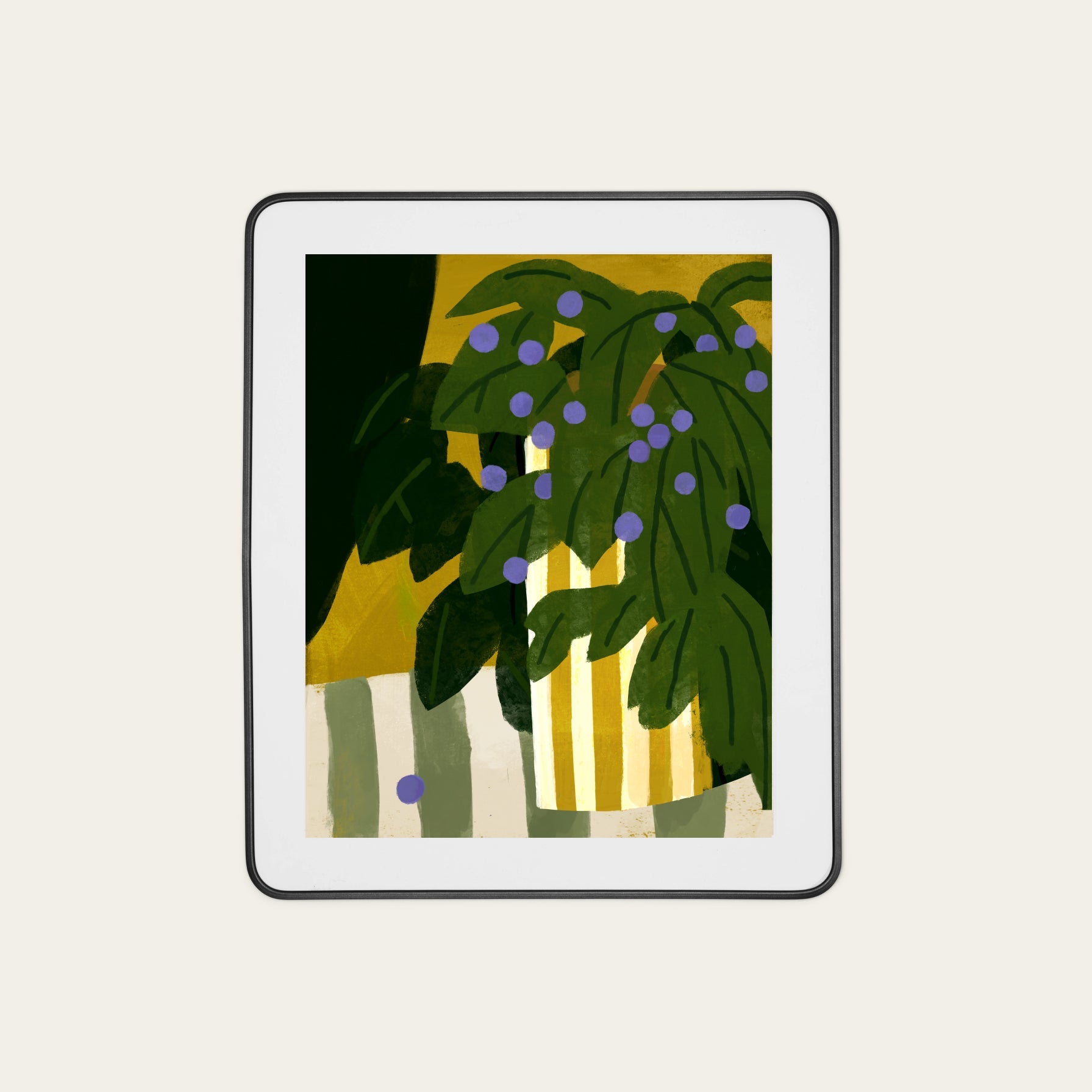 House Plant Print - 16 x 20" wall art by Fable Home, shown in a withframe finish. – #withframe