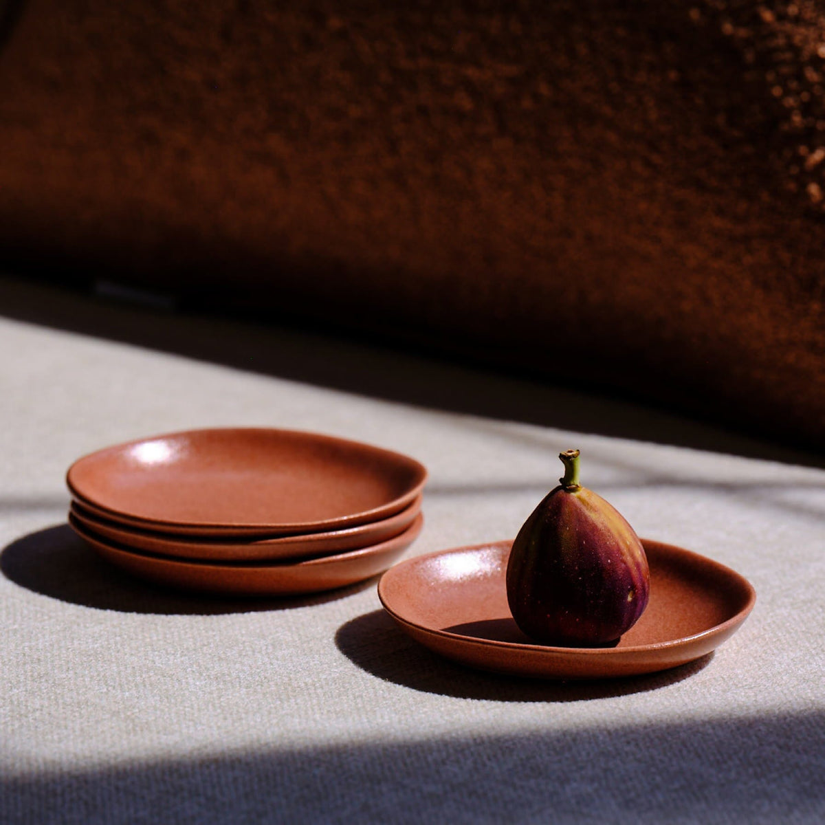Little Plates by Fable Home, featured in a canyonclay finish. – #canyonclay
