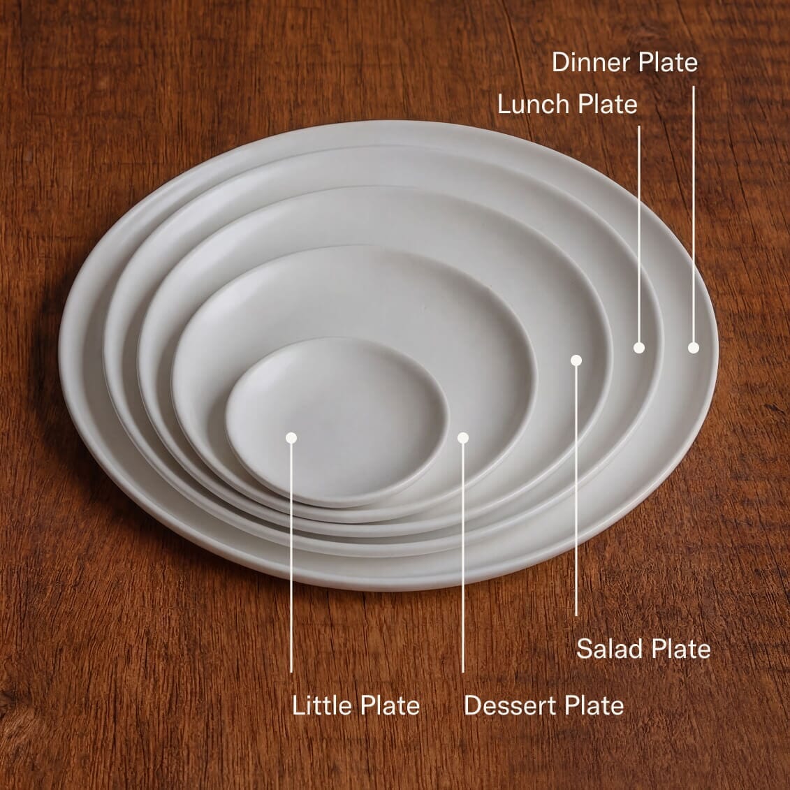 Plates dinnerware by Fable Home, shown in a speckledwhite finish. – #speckledwhite