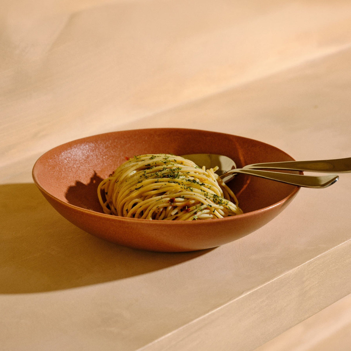 Pasta Bowls by Fable Home, featured in a canyonclay finish. – #canyonclay