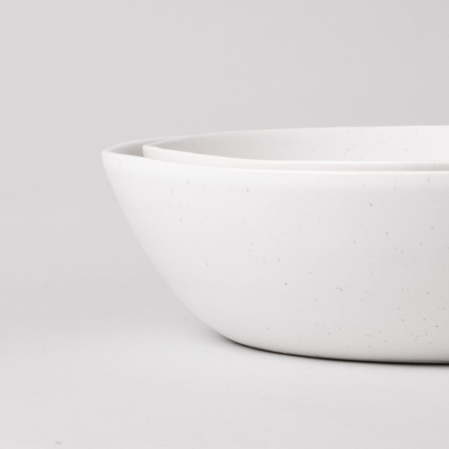 The Low Serving Bowls Serveware Fable Home #speckledwhite